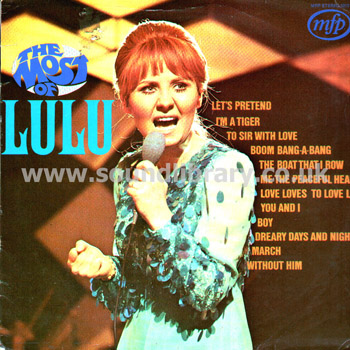 Lulu The Most Of Lulu UK Issue Stereo LP Music For Pleasure MFP 5215 Front Sleeve Image