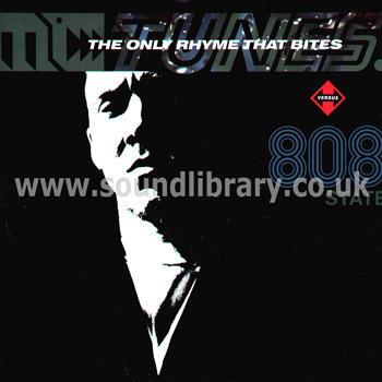 MC Tunes Versus 808 State The Only Rhyme That Bites UK Issue 12" ZTT ZANG 3T Front Sleeve Image