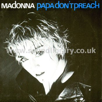 Madonna Papa Don't Preach Stereo France Issue 7" Front Sleeve Image