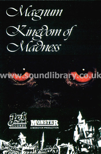 Magnum Kingdom Of Madness UK Issue MC Jet Records JETCA 210 Front Inlay Card