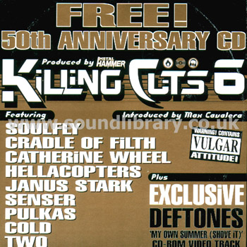 Killing Cuts 6 UK Issue Card Sleeve CD Dennis Publishing DPMH0598 Front Card Sleeve