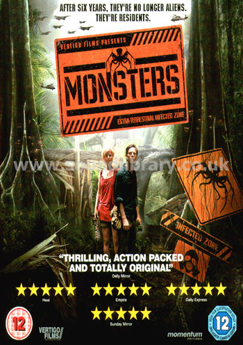 Monsters 3D Slip Cover Blu-Ray Front Inlay Sleeve