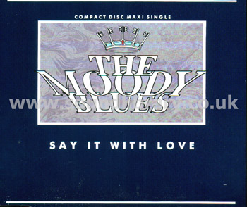 The Moody Blues Say It With Love UK Issue Jewel Case CDS Threshold PZCD153 Front Inlay Image