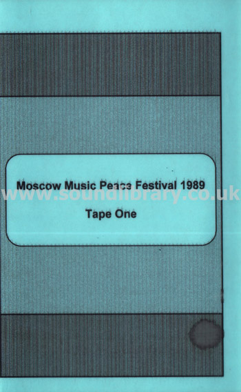 Cinderella Moscow Music Peace Festival 1989 Tape One UK Issue VHS PAL Video Front Inlay Sleeve