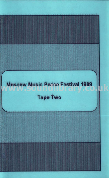 Moscow Music Peace Festival 1989 Tape 2 Bon Jovi VHS PAL Video Front Inlay Sleeve
