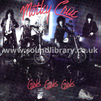 Motley Crue Girls, Girls, Girls USA Issue CD Elektra 9 60725-2 Front Inlay Image