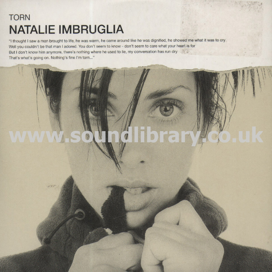 Natalie Imbruglia Torn EU Issue Card Sleeve CDS BMG 74321527982 Front Card Sleeve