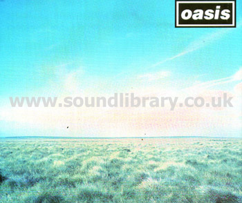 Oasis Whatever UK Issue Jewel Case CDS Creation CRESCD 195 Front Inlay Sleeve