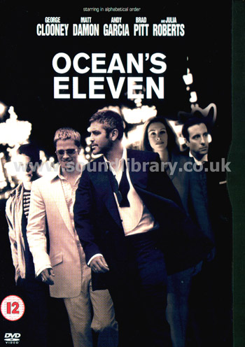 Ocean's Eleven Region 2 PAL DVD Warner Home Video 22185 Front DVD Image