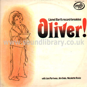 Oliver! Jon Pertwee Jim Dale UK Issue Stereo LP Music For Pleasure MFP 1073 Front Sleeve Image