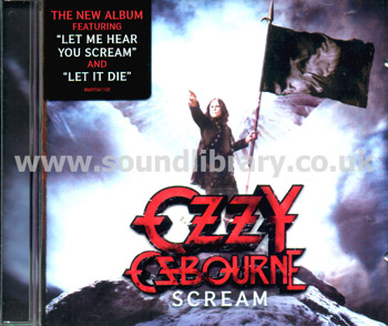 Ozzy Osbourne Scream EU Issue CD Front Inlay Image