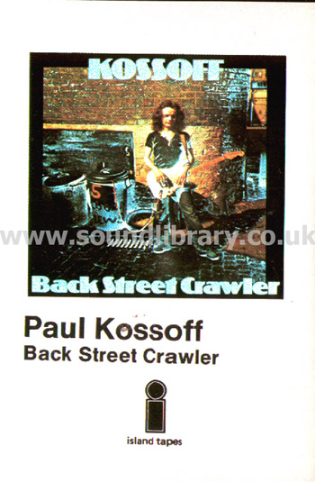 Paul Kossoff Back Street Crawler UK Issue MC Island ZCI 9264 Front Inlay Card