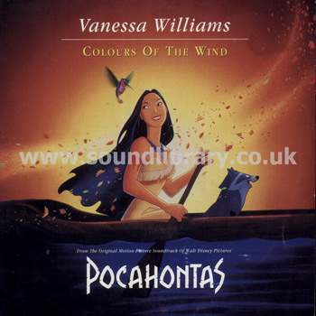 Vanessa Williams Colours Of The Wind  Pocahontas 7" Walt Disney WD76777V Front Sleeve Image