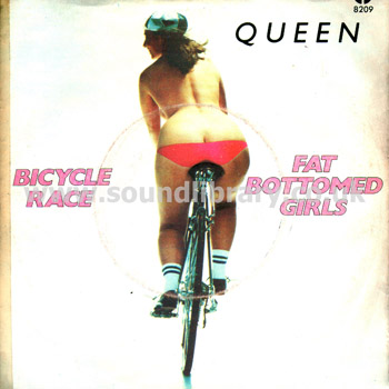 Queen Carrera De Bicicletas, Chicas Gordas Mexico Issue 7" EMI 8209 Front Sleeve Image