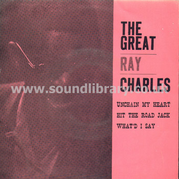 Ray Charles The Great Ray Charles Thailand Issue 7" EP CT 5014 Front Sleeve Image