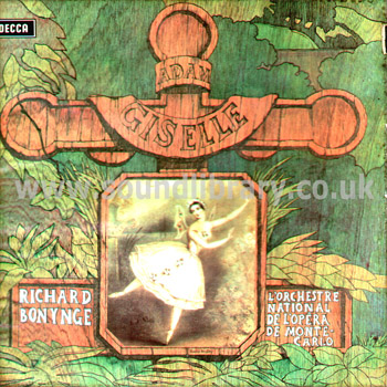 Richard Bonynge Adam - Giselle  UK Issue Stereo 2LP Box Set Decca SET433 - 434 Front Box Image