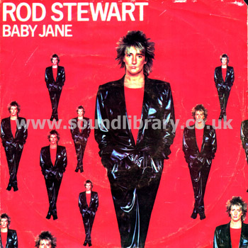 Rod Stewart Baby Jane Portugal Issue 7" Warner Bros 7599296087 Front Sleeve Image