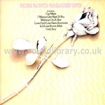 Rose Royce Rose Royce Greatest Hits UK Issue Stereo LP Whitfield Records RRTV1 Front Sleeve Image