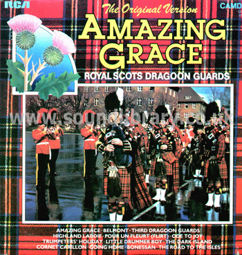 Royal Scots Dragoon Guards Amazing Grace UK Issue LP RCA Camden CDS 1157 Front Sleeve Image