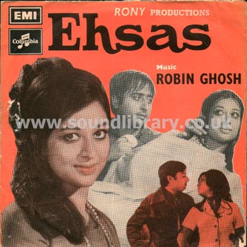 Ehsas Runa Laila Robin Ghosh Pakistan Issue 7" EP Columbia EKCA 5251 Front Sleeve Image