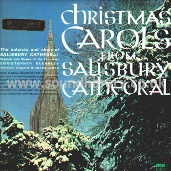 Christopher Dearnley Salisbury Cathedral Choir Christmas Carols UK LP Saga STXID 5234 Front Sleeve Image