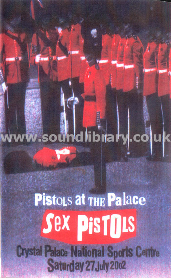 Sex Pistols Pistols At The Palace 2002 Live VHS Video Front Inlay Sleeve