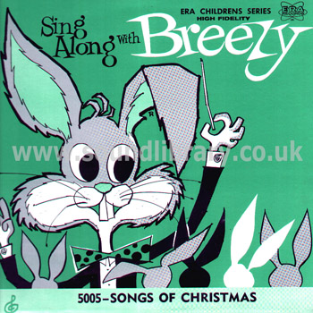 Sing Along With Breezy Songs Of Christmas USA Issue LP ERA 5005 Front Sleeve Image