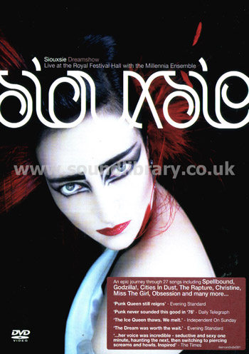 Siouxsie Dreamshow Live At The Royal Festival Hall DVD Demon Vision DEMONDVDX001 Front DVD Image
