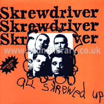 Skrewdriver All Skrewed Up UK Issue 45 RPM LP Chiswick CH 3 Front Sleeve Image