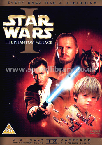 Star Wars Episode I The Phantom Menace Liam Neeson Region 2 PAL 2DVD 22733 Front Inlay Sleeve