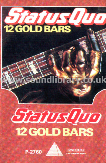 Status Quo 12 Gold Bars Saudi Arabia Issue Stereo MC Premier Super P-2760 Front Inlay Card