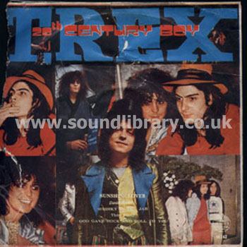 T. Rex Thin Lizzy Daniel Boone Argent Thailand Issue 7" EP 4 Track M. 142 Front Sleeve Image