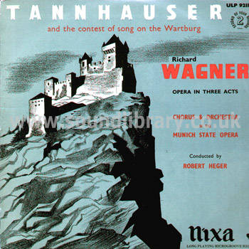 Tannhauser Robert Heger Nixa 4LP ULP 9211 Front Sleeve Image