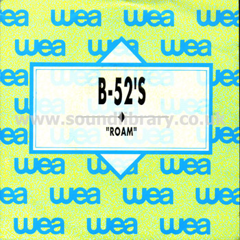 The B-52'S Roam Spain Promotional 7" Single Warner Bros. 1.243 Front Sleeve Image