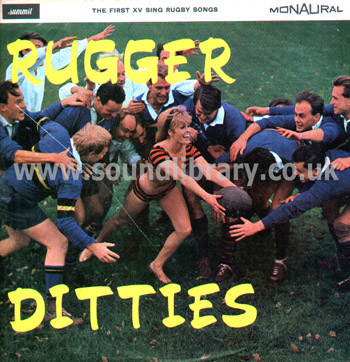 The First XV Rugger Ditties UK Issue Monaural LP Summit ATL 4178 Front Sleeve Image