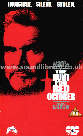 The Hunt For Red October Sean Connery VHS Video CIC Video VHR 2692 Front Slip Case Image