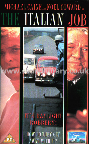 The Italian Job Michael Caine VHS Video Paramount BRP 2925 Front Inlay Sleeve