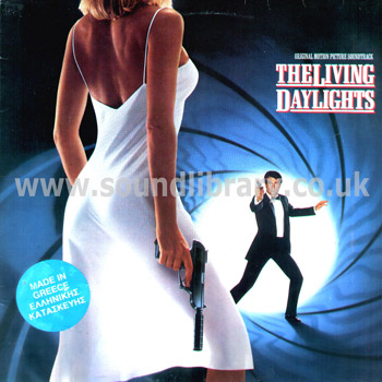 The Living Daylights Original Soundtrack Greece issue Stereo LP Warner Bros. 925616-1 Front Sleeve Image