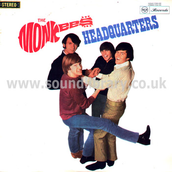 The Monkees Headquarters Australia Issue Stereo LP RCA COS-103 Front Sleeve Image