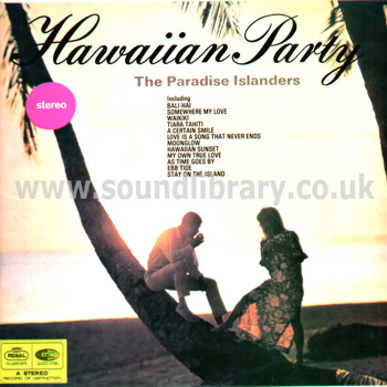 The Paradise Islanders Hawaiian Party New Zealand Stereo LP Regal SREG 30017 Front Sleeve Image