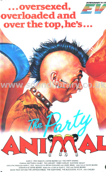 The Party Animal Matthew Causey VHS PAL Video Entertainment In Video EVV 1033 Front Inlay