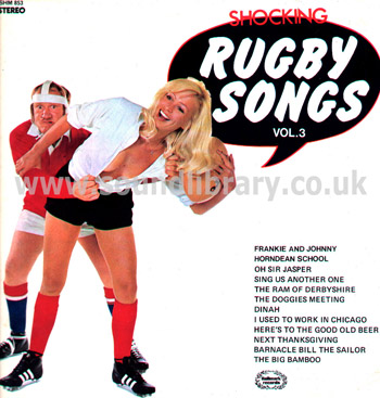 The Shower-Room Squad Shocking Rugby Songs Vol. 3 UK Stereo LP Hallmark SHM 853 Front Sleeve Image