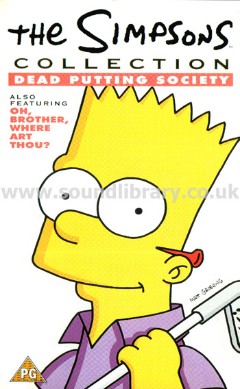 The Simpsons Dead Putting Society Oh, Brother Where Art Thou? VHS Video Fox 8734S Front Inlay Sleeve