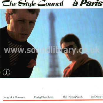 The Style Council A Paris UK Issue 12" Front Sleeve Image