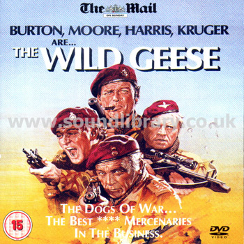 The Wild Geese Richard Burton Region 2 PAL DVD The Communications Practice Front Card Sleeve