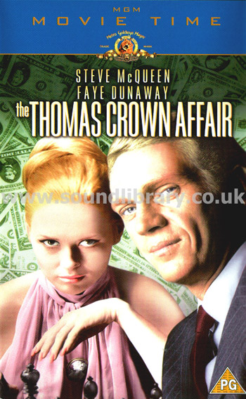 The Thomas Crown Affair Steve McQueen VHS PAL Video MGM Home Entertainment 16227S Front Inlay Sleeve