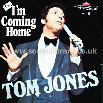 Tom Jones I'm Coming Home Iran Issue 7" EP Royal 452-11 Front Sleeve Image