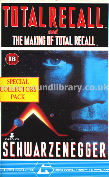 Total Recall & The Making Of VHS Video Guild Home Video GLD 50972 Front Inlay Sleeve