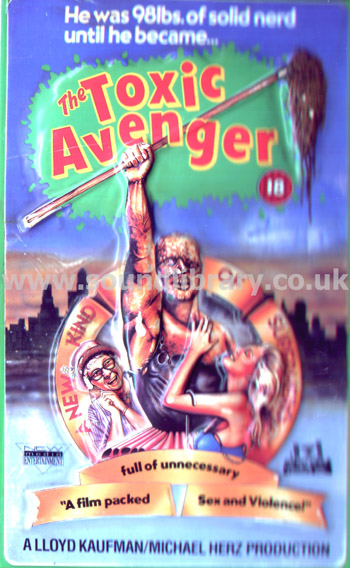 The Toxic Avenger Andree Maranda VHS PAL Video New Media Entertainment NMEV6 3D Moulded Case