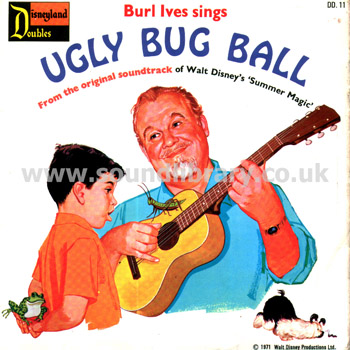 Burl Ives Ugly Bug Ball, Chim Chim Cheree UK Issue 7" Disneyland DD 11 Front Sleeve Image